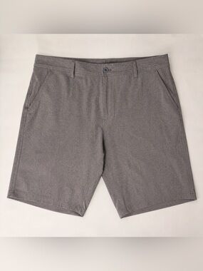Coolkeep Men's Gray Performance Stretch Shorts Size 40 Big and Tall
